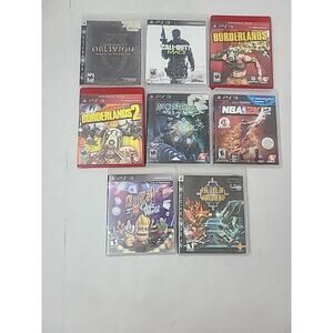 Lot Of 8 PS3 Games CIB NBA Call Of Duty Elder Scrolls Great Shape
